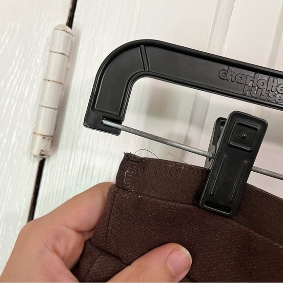 Athleta Venice Heathered Pintuck Pants Dark Brown XXS Q2 - Picture 9 of 14